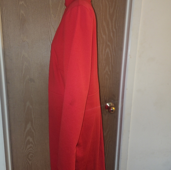 Red Long Sleeve Dress - Picture 3 of 4